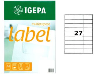 ETYKIETY CONTI LABEL 80G/MM2 70X32 BIAŁE