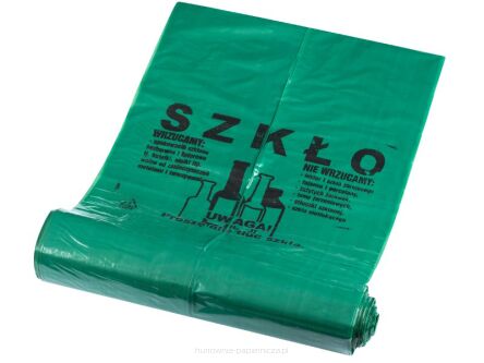 WORKI NA ŚMIECI DO SEGREGACJI 120L 20SZT ZIELONE