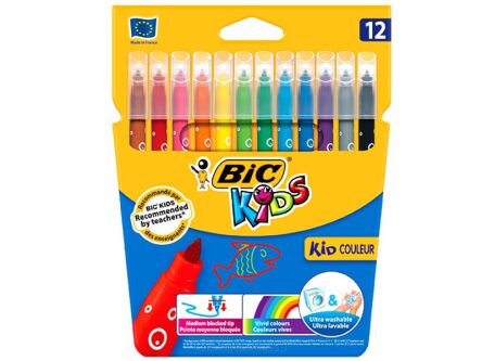 FLAMASTRY KID COULEUR 12 KOLORÓW BIC