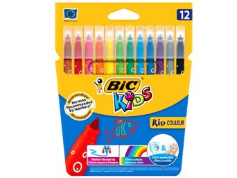 FLAMASTRY KID COULEUR 12 KOLORÓW BIC