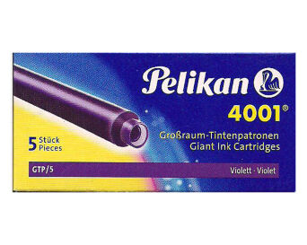 NABOJE PELIKAN GTP/5 FIOLETOWE WKŁADY DO PIÓR ATRA