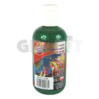 FARBY DEKORACYJNE BROKATOWE 250 ML ZIELONA
