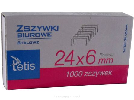 ZSZYWKI BIUROWE 24/6 GZ101-A