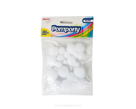 POMPONY POM04 BIAŁE