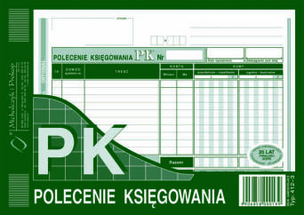 PK POLECENIE KSIĘGOWANIA A5 412-3