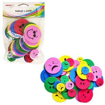 NAKLEJKI Z PIANKI PVC32 UŚMIECHY