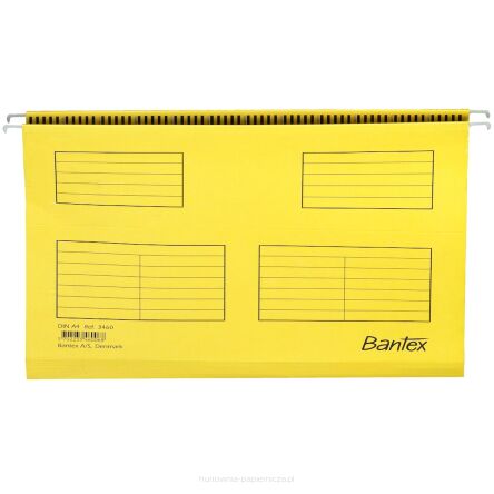TECZKA WISZĄCA A4 ŻÓŁTA FILE BANTEX 346006