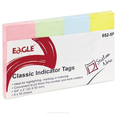 NOTES SAMOPRZYLEPNY EAGLE 20X50 ZAKŁADKA 652-5P