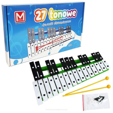 DZWONKI CHROMATYCZNE 27 TONOWE CYMBAŁKI SZKOLNE