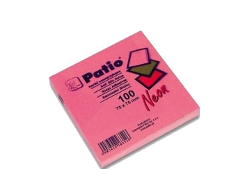 NOTES NEON SAMOPRZYLEPNY 75X75MM RÓŻOWY 