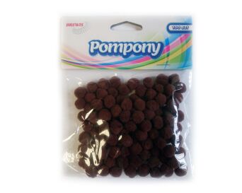 POMPONY POM29 BRĄZOWE 10MM