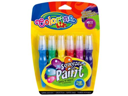 FARBY W TUBACH Z PĘDZELKIEM COLORINO 6 KOLORÓW