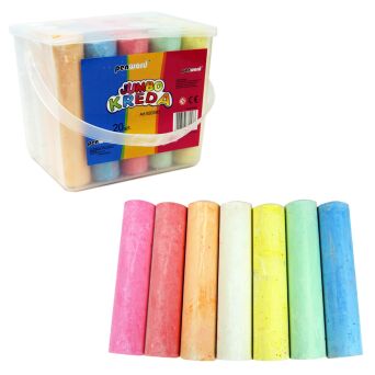 KREDA CHODNIKOWA W WIADERKU KOLOROWA 20 SZTUK
