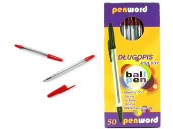 DŁUGOPIS PSH 007 CZERWONY a'50