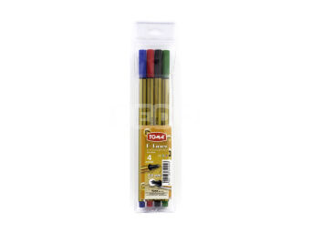CIENKOPIS F-LINER 0,4MM 4 KOLORY TO-344-4 TOMA