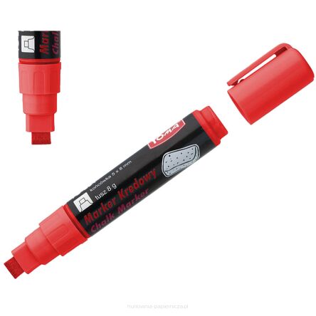 MARKER KREDOWY 8X5MM CZERWONY TO-291 TOMA