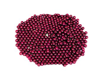 PEREŁKI METAL. ŚR.6MM/50G AMARANTOWE  PERM6-044