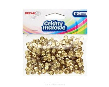 CEKINY MATOWE  8MM M100 PIASKOWY