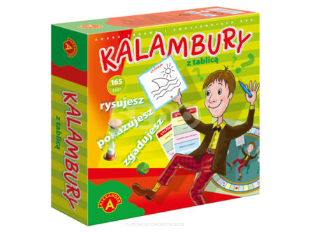 KALAMBURY Z TABLICĄ GRA RODZINNA ALEXANDER