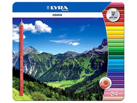 KREDKI LYRA METALOWE OPAKOWANIE 24 KOLORY 2521253