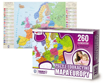 PUZZLE EDUKACYJNE MAPA EUROPY 7149