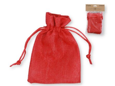 WORECZKI JUTOWE 10X15CM WJ-02 CZERWONE A'6