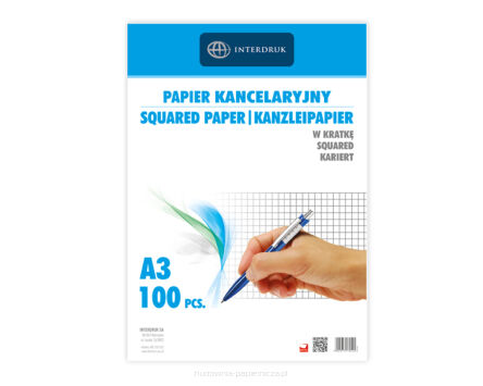 PAPIER KANCELARYJNY A-3 # (100 ARK.) INTERDRUK