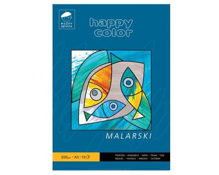 BLOK MALARSKI MLODY ART. A3 A'10 200G HAPPY COLOR