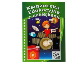 .KSIĄŻECZKA A4 EDUKACYJNA Z NAKLEJKAMI 2 WZORY PSH