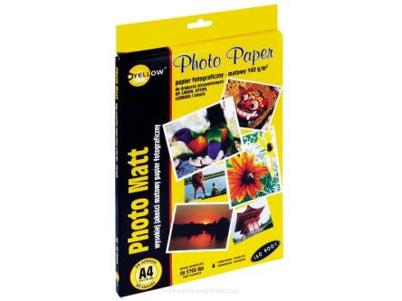 PAPIER FOTO A4 140G 50 ARK MATOWY DRUK ATRAMENTOWY