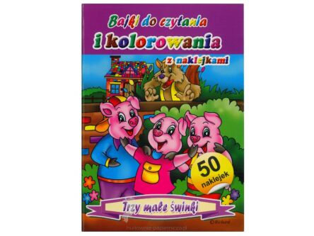 .KOLOROWAKA A5 BAJKI Z NAKLEJKAMI 4 WZORY PSH.