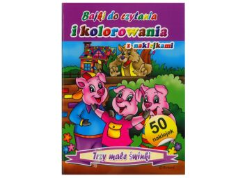 .KOLOROWAKA A5 BAJKI Z NAKLEJKAMI 4 WZORY PSH.