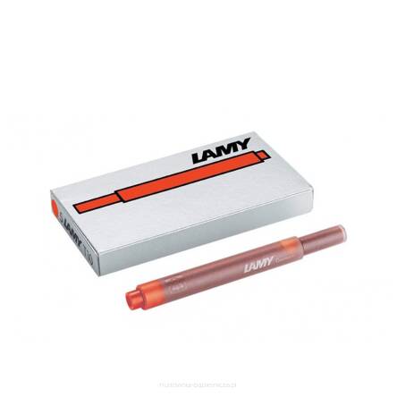 NABOJE ATRAMENTOWE DO PIÓR LAMY T10 CZERWONE 5SZT