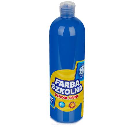 FARBA SZKOLNA ASTRA 500ML CIEMNO NIEBIESKA 