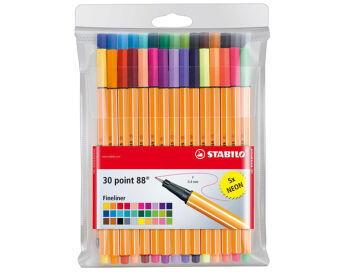 CIENKOPISY STABILO POINT 88 30 KOLORÓW 8830-1 ETUI