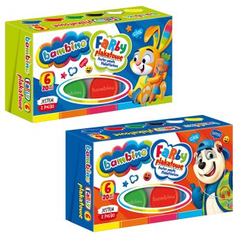 FARBY PLAKATOWE 6 KOLORÓW 20ML BAMBINO