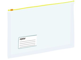 KOPERTA Z ZAMKIEM STRUNOWYM A4 EC011B ŻÓŁTA