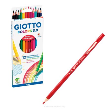KREDKI OŁÓWKOWE GIOTTO COLORS 3.0 12SZT.