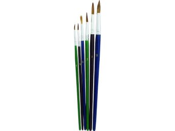 PĘDZLE AKWARELOWE 252A - 6 SZT. OD 1-11 OKRĄGŁE