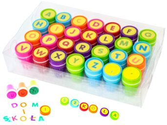 PIECZĄTKI S'COOL DEKORACYJNE SET LITERKI