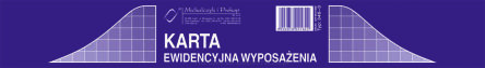KARTA EWIDENCYJNA WYPOSAŻENIA 346-3
