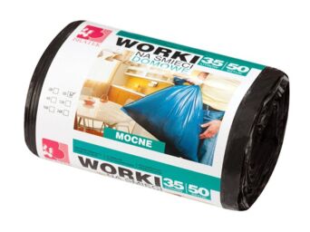 WORKI NA ŚMIECI BIUROWE 35L 50 SZT LDPE
