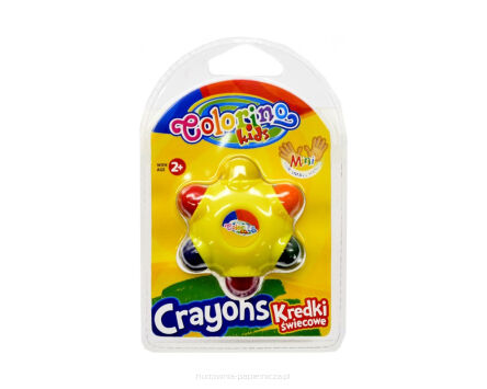 KREDKA ŚWIECOWA GWIAZDKA 6 KOLORÓW COLORINO