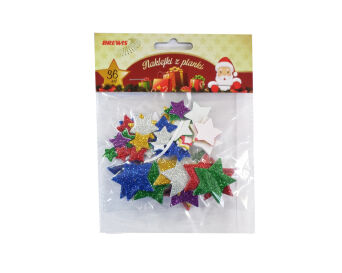 NAKLEJKI Z PIANKI BREWIS PVX01 MAŁE GWIAZDKI 36SZT