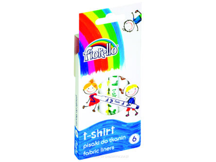 PISAKI T-SHIRT DO TKANIN FIORELLO GR-F125 6 KOLOR