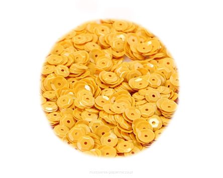 CEKINY 6MM/15G ŻÓŁTY PASTELOWY CEK6-NR05