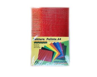 TEKTURA FALISTA  A4 METALIC  MIX 10 KOLORÓW