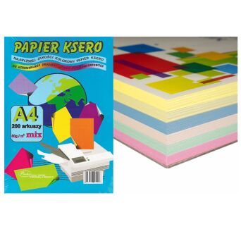 PAPIER KSERO KOLOR 80G A4/200 MIX PASTEL PROTOS 