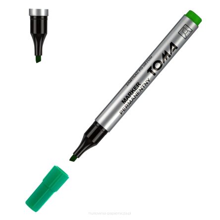MARKER PERMANENTNY ŚCIĘTY ZIELONY TO-091 TOMA