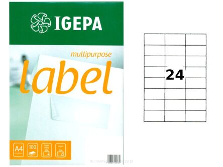 ETYKIETY CONTI LABEL 80G/MM2 70X37 BIAŁE